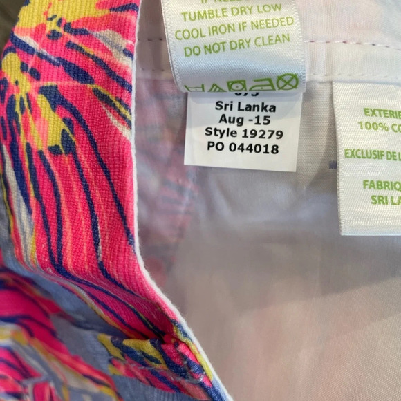 Lilly Pulitzer Walsh Short Party Purple Dahlia Size 0 - Picture 7 of 10